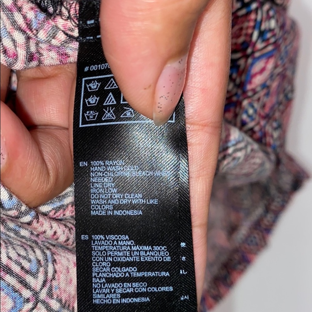 MULTICOLORED GEOMETRIC PATTERNED ROMPER - Picture 5 of 5